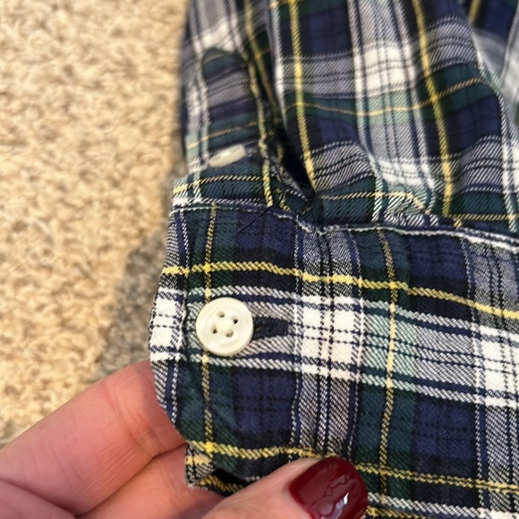 J. Crew Plaid Shirt, 4-5T (X-small) - Picture 4 of 7